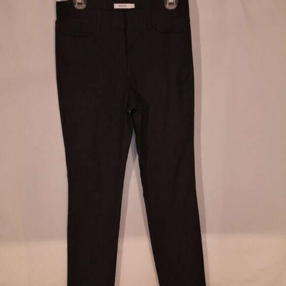 Rickis Ladies Charcoal Straight Leg Dress Pants - Picture 1 of 6